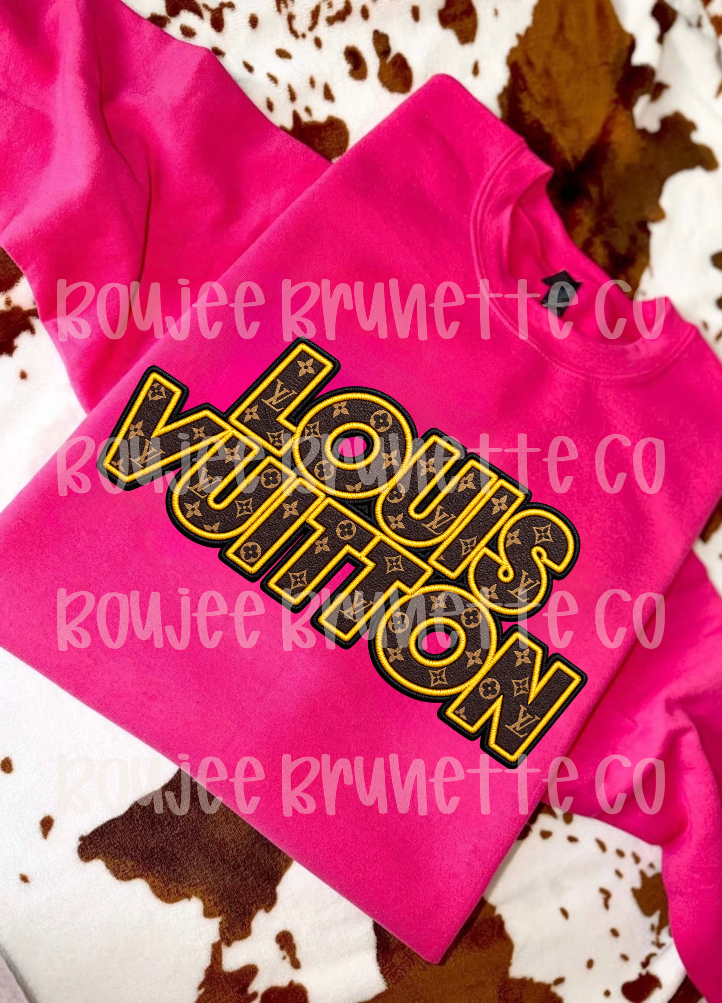 Logo L Faux Embroidery
