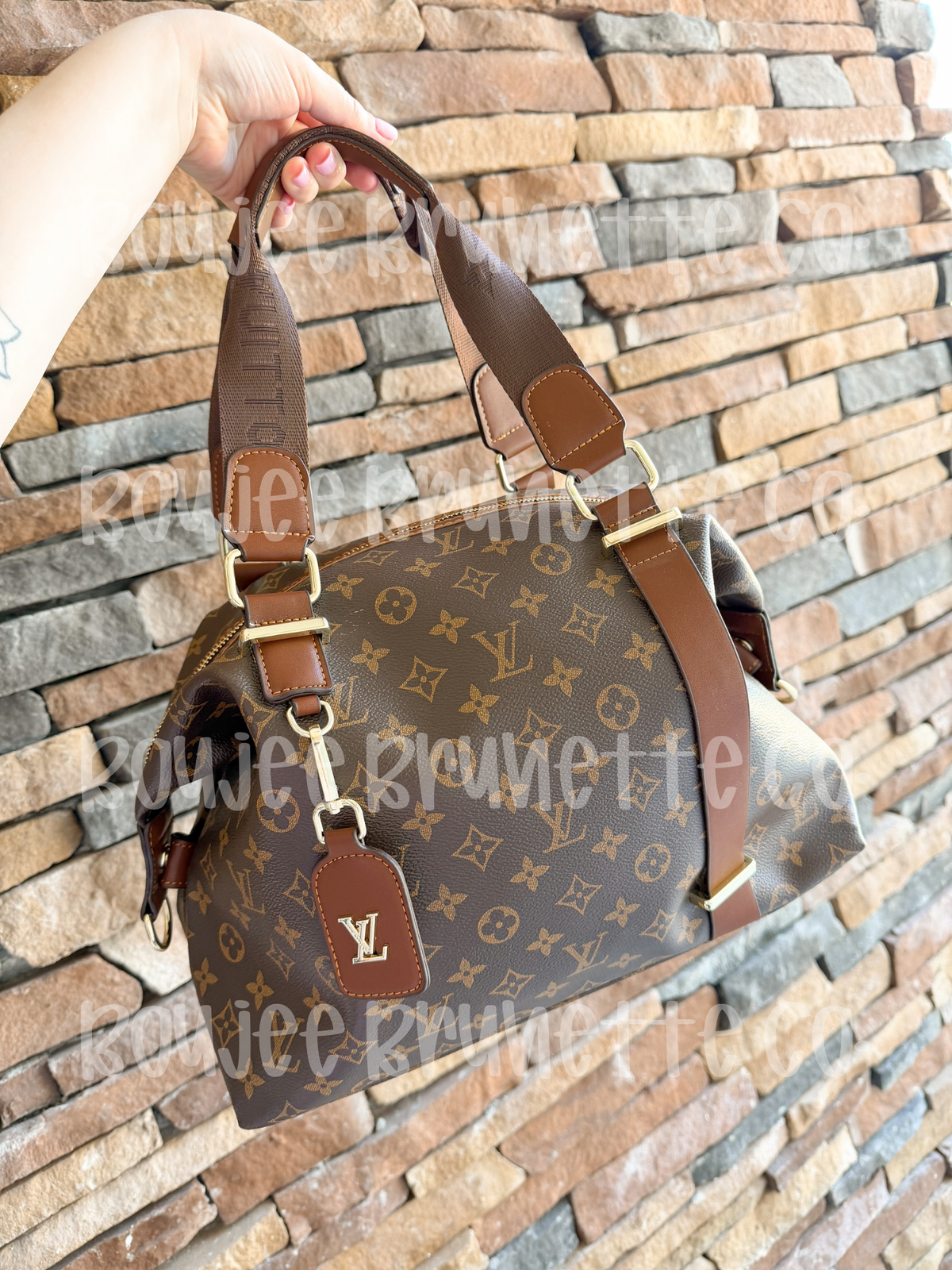 Brown Classic Shoulder Bag