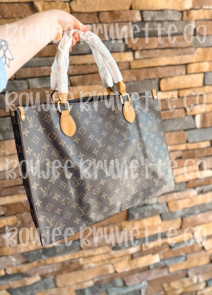 Brown Zipper Shoulder Bag