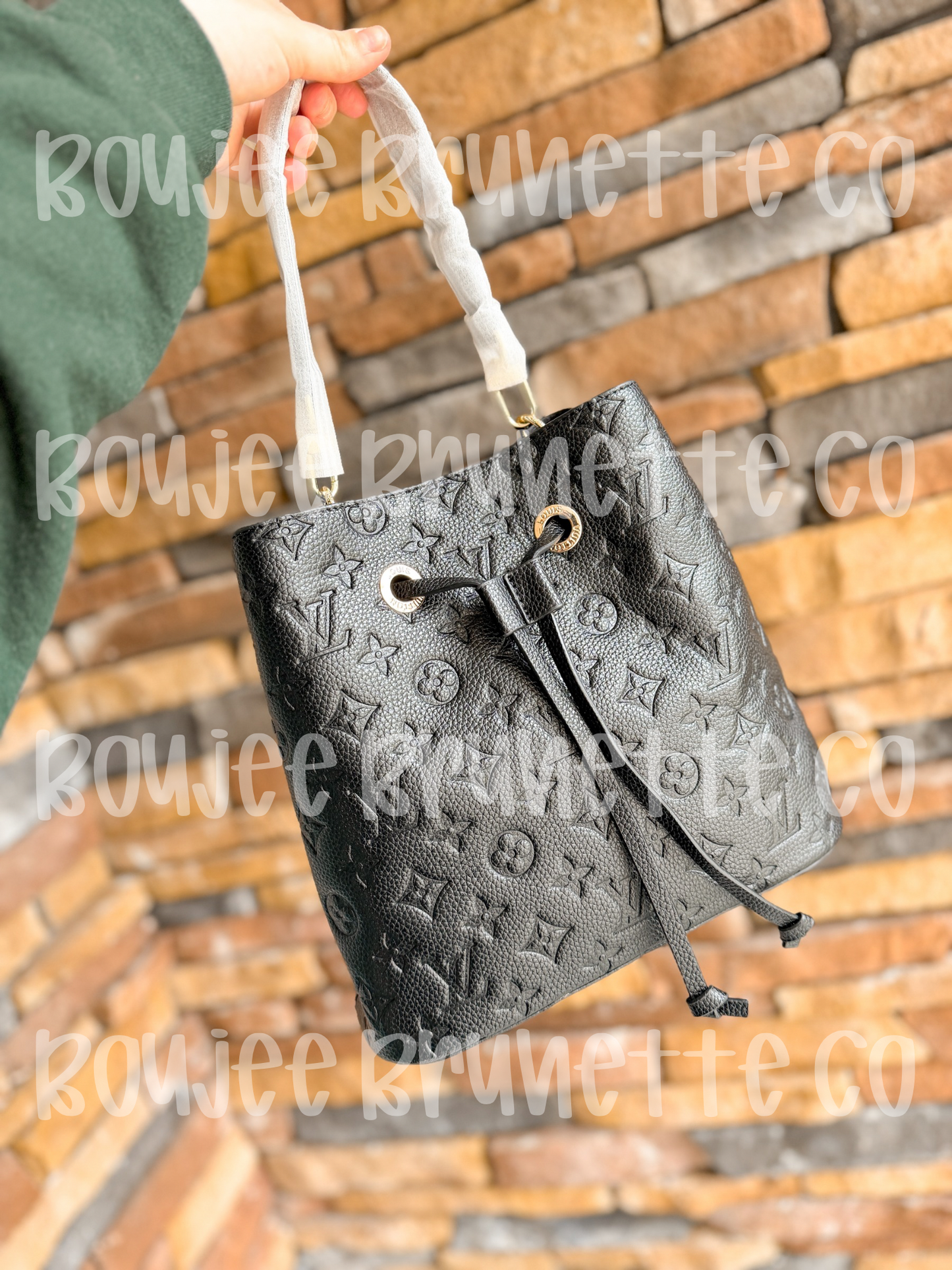 Black Bucket Bag