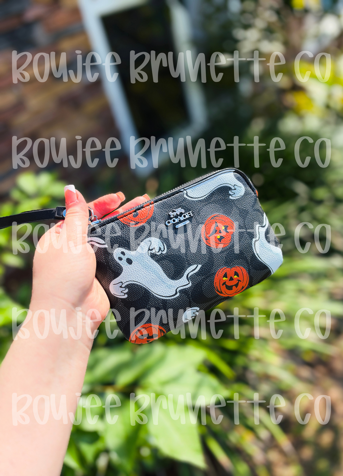 Halloween C Wristlet Zip Pouch RTS