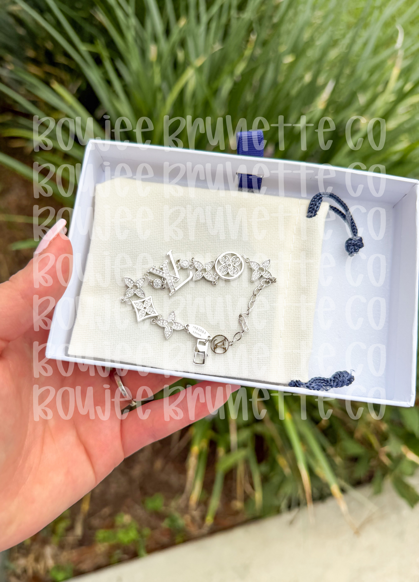 Silver L Bracelet
