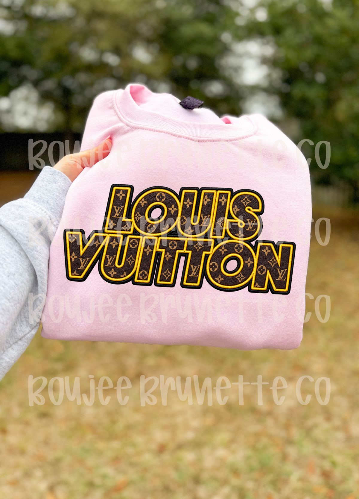 Logo L Faux Embroidery