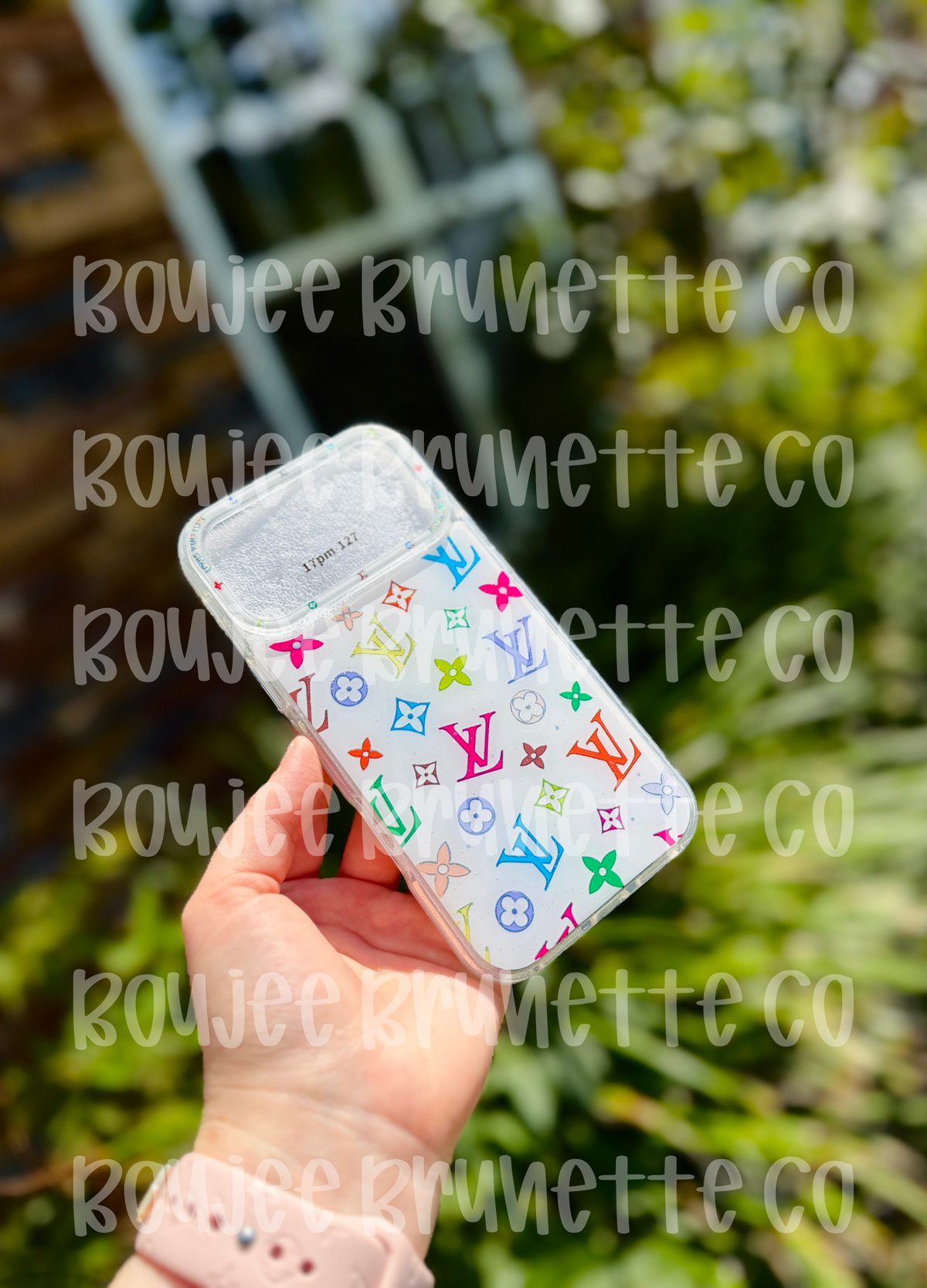 White Multi Color Iphone Case