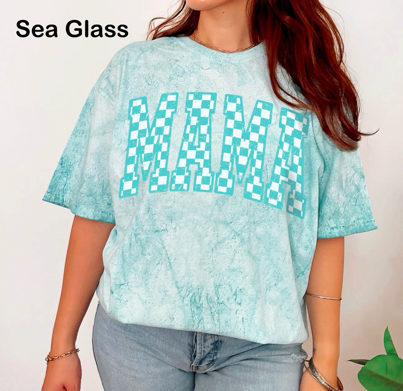 Checkered Mama Comfort Color Tees