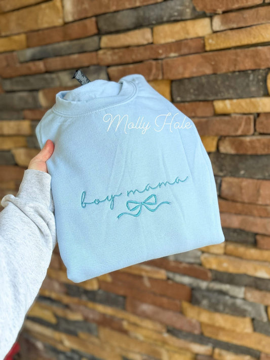 Boy Mama Embroidered Coquette