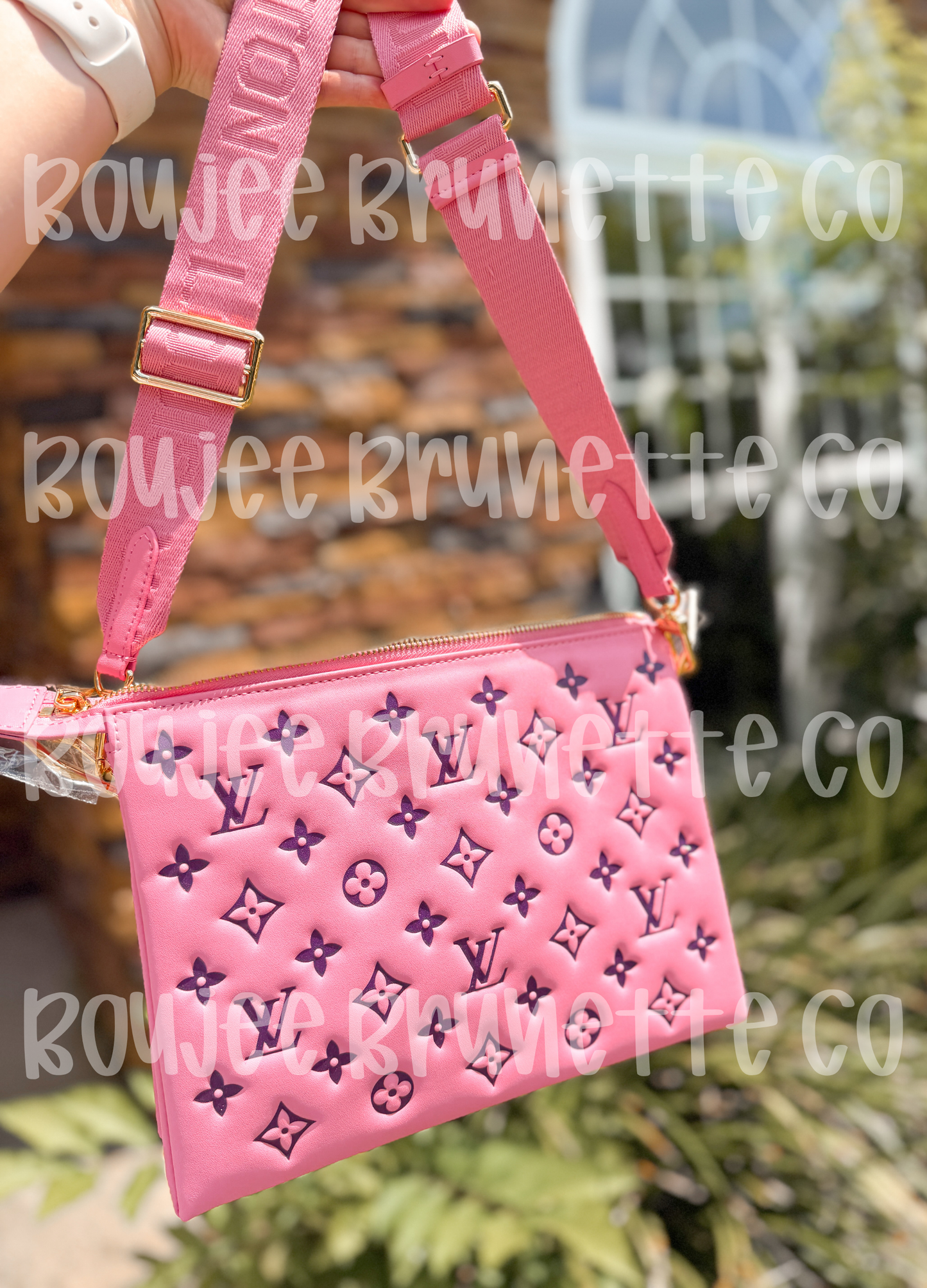 Pink/Navy Crossbody