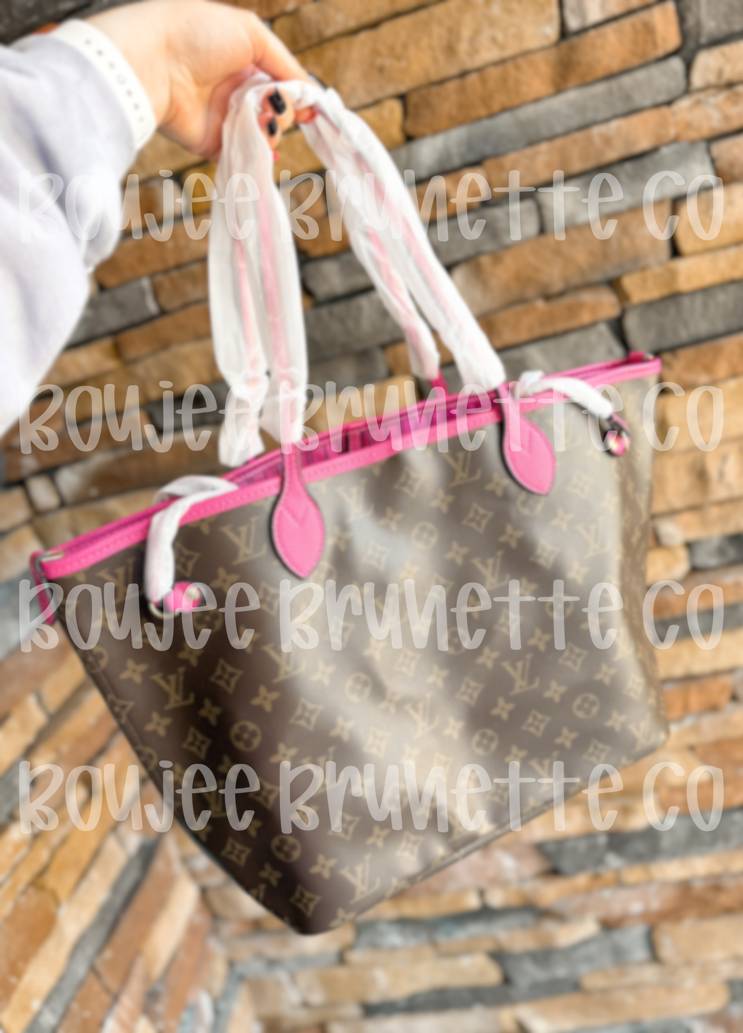 Brown & Pink Tote