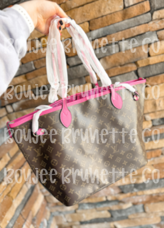 Brown & Pink Tote