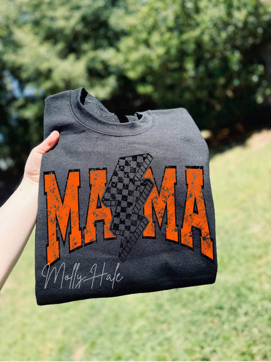 Orange Lighting Bolt Mama
