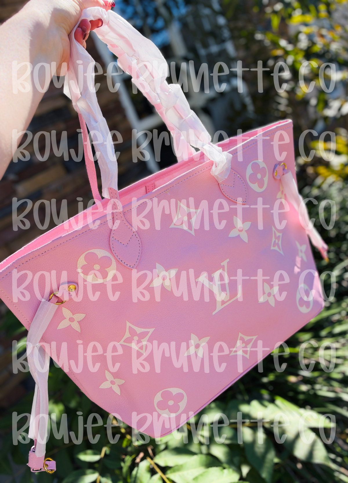 Pink/White Tote