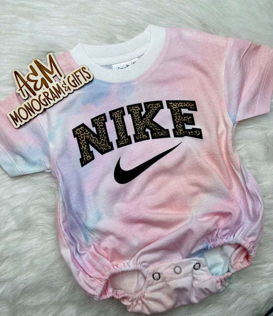 Leopard Swoosh Romper