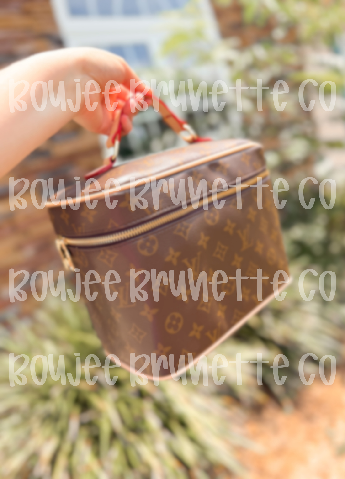 Brown Large Makeup Bag