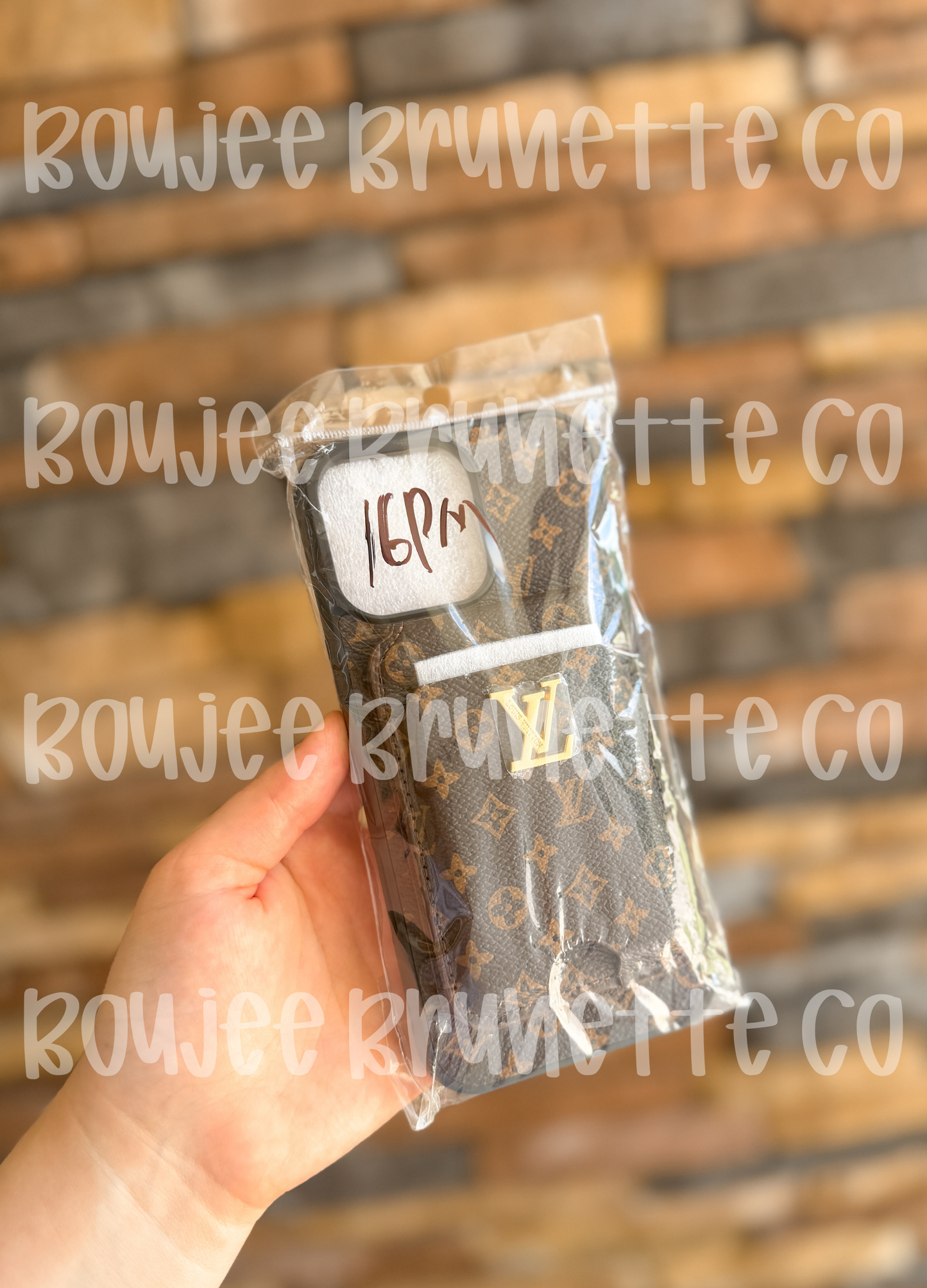 Brown Card Holder Iphone Case