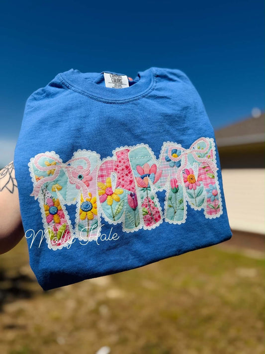 Floral Faux Lace Spring Mama