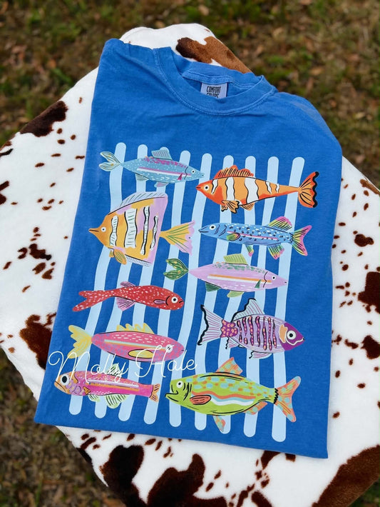Fishy Striped Collage