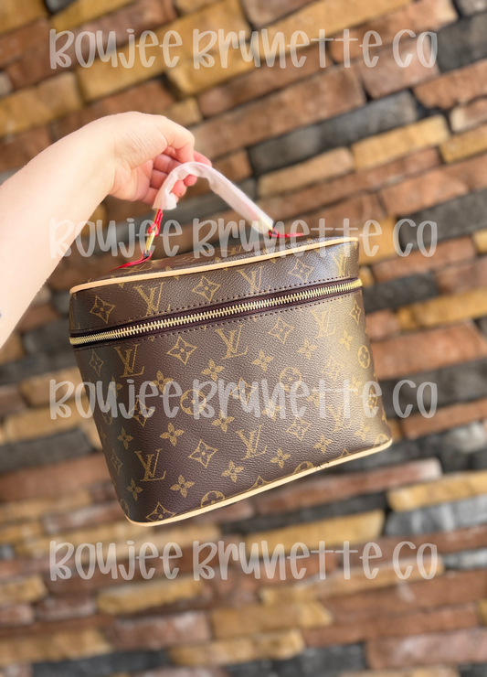 Brown Large Makeup Bag