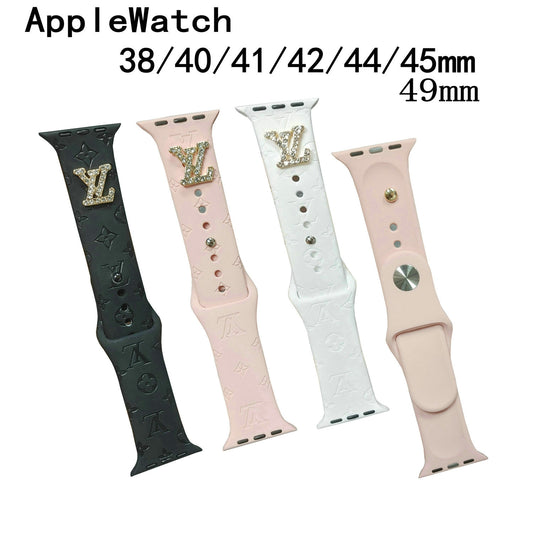 Engraved Watch Band with Charm