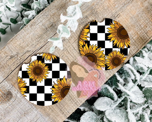 Checkered Sunflowers